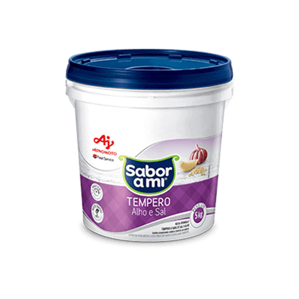 BALDE TEMPERO COMPLETO SABOR A MI ALHO SAL AJINOMOTO 5KG                                                                                                                                                        BALDE TEMPERO COMPLETO SABOR A MI ALHO SAL AJINOMOTO 5KG