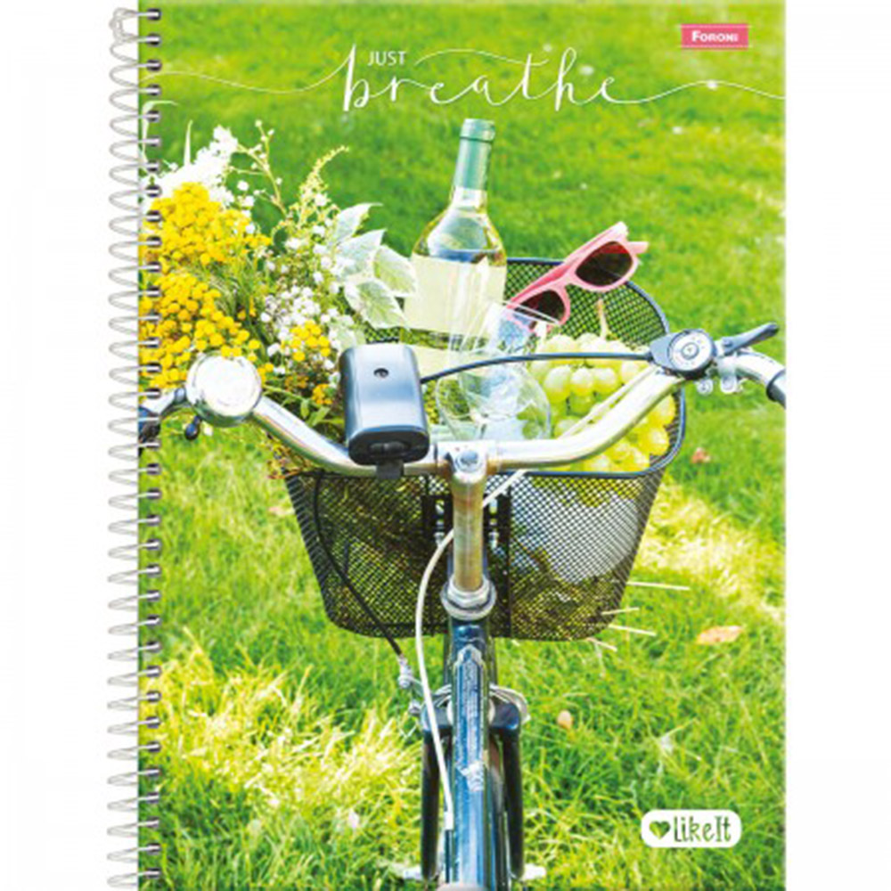 CADERNO UNIVERSITÁRIO LIKE IT CAPA DURA 12 MATÉRIAS C/ 240 FOLHAS - FORONI CADERNO UNIVERSITÁRIO LIKE IT CAPA DURA 12 MATÉRIAS C/ 240 FOLHAS - FORONI