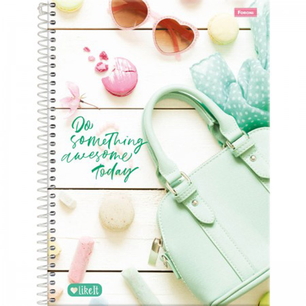 CADERNO UNIVERSITÁRIO LIKE IT CAPA DURA 12 MATÉRIAS C/ 240 FOLHAS - FORONI CADERNO UNIVERSITÁRIO LIKE IT CAPA DURA 12 MATÉRIAS C/ 240 FOLHAS - FORONI