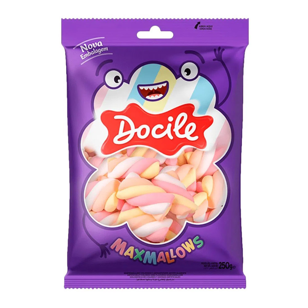 MAXMALLOWS TWIST COLOR 2 MORANGO DOCILE 250G MAXMALLOWS TWIST COLOR 2 MORANGO DOCILE 250G
