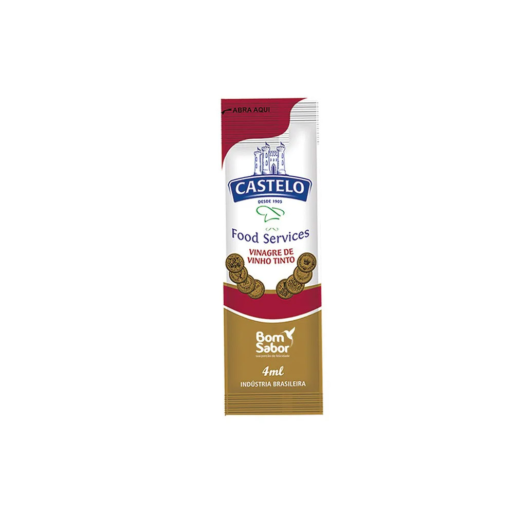 VINAGRE SACHÊ 4ML BOM SABOR C/200 SACHÊS VINAGRE SACHÊ 4ML BOM SABOR C/200 SACHÊS