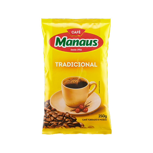 CAFE MOIDO TRADICIONAL MANAUS 250G                                                                                                                                                                CAFE MOIDO TRADICIONAL MANAUS 250G