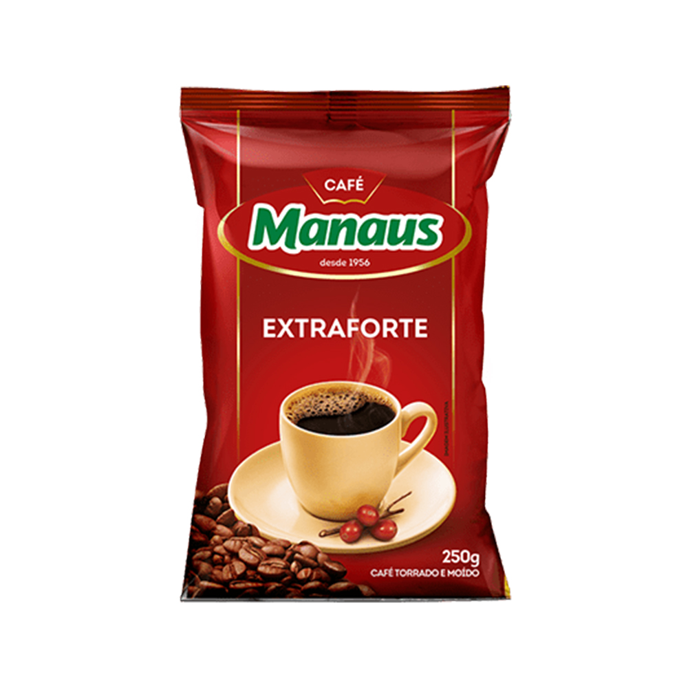 CAFÉ MOÍDO EXTRA FORTE MANAUS 250G<br> CAFÉ MOÍDO EXTRA FORTE MANAUS 250G<br>