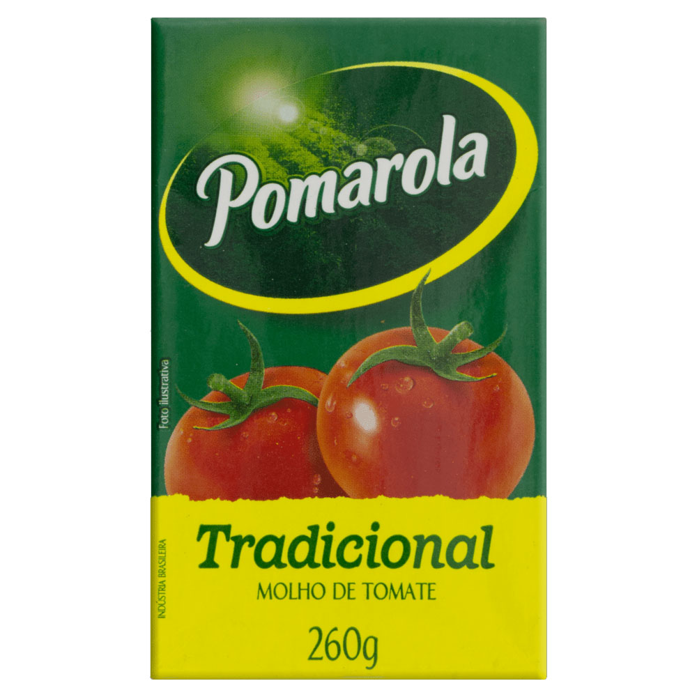 MOLHO DE TOMATE TRADICIONAL POMAROLA 260G<br> MOLHO DE TOMATE TRADICIONAL POMAROLA 260G<br>