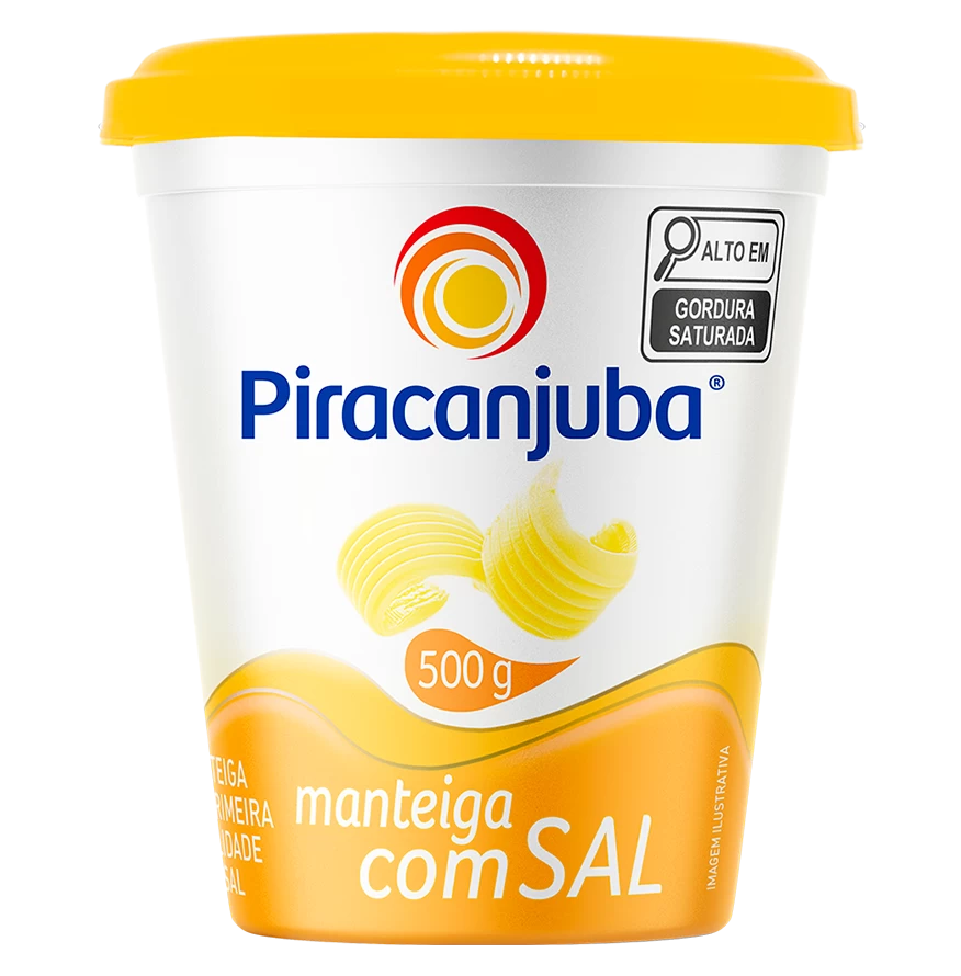 MANTEIGA COM SAL PIRACANJUBA 500G                                                                                                                                                                        MANTEIGA COM SAL PIRACANJUBA 500G
