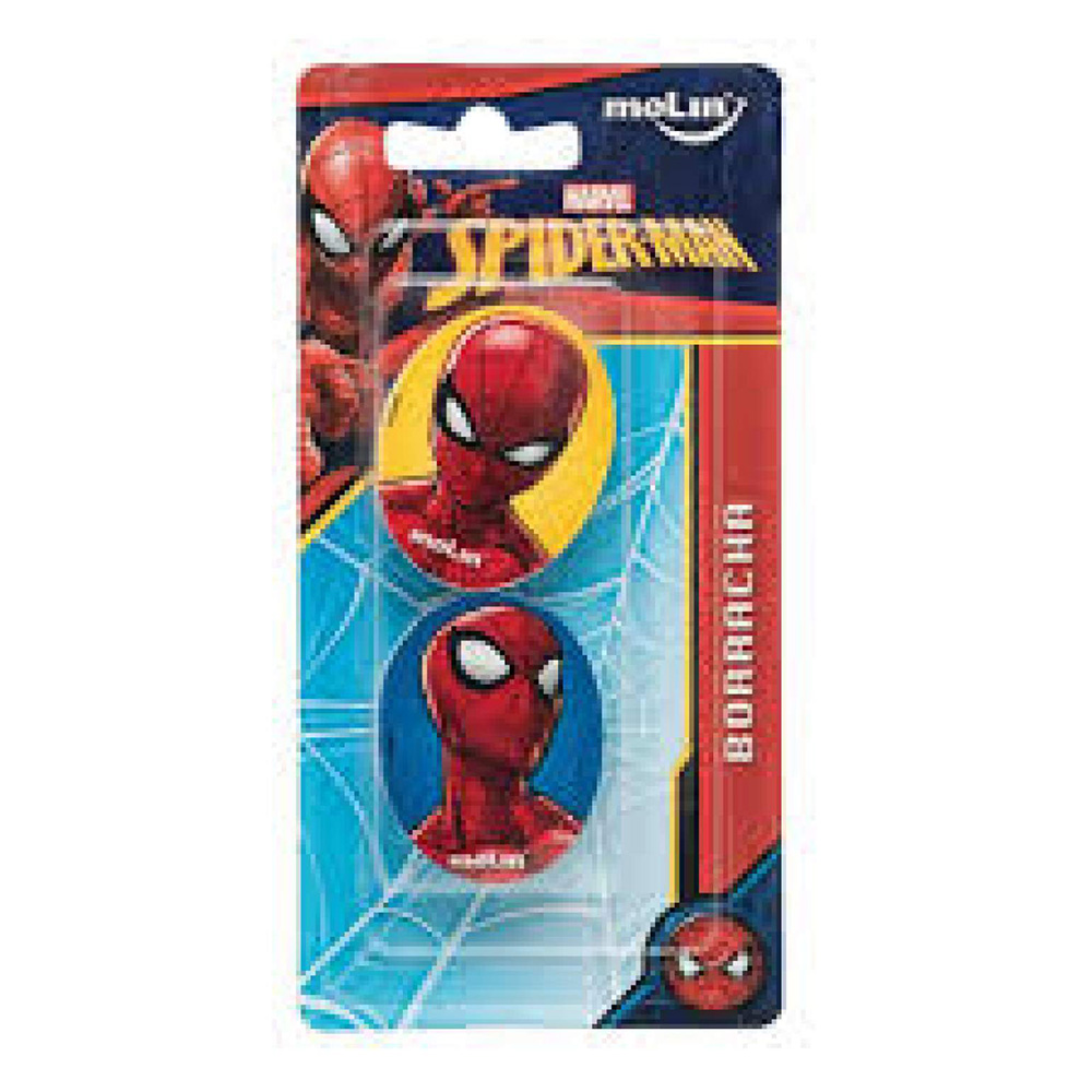 BORRACHA SPIDER MAN BLISTER C/ 2 UN - MOLIN                             BORRACHA SPIDER MAN BLISTER C/ 2 UN - MOLIN
