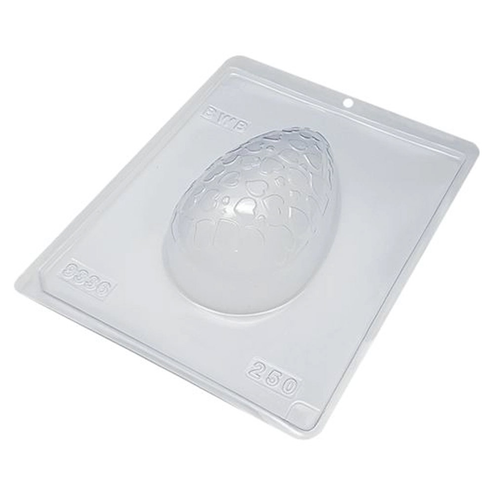 Forma de Silicone Ovo Texturizado Coração Pequeno 250g - BWB<br> Forma de Silicone Ovo Texturizado Coração Pequeno 250g - BWB<br>