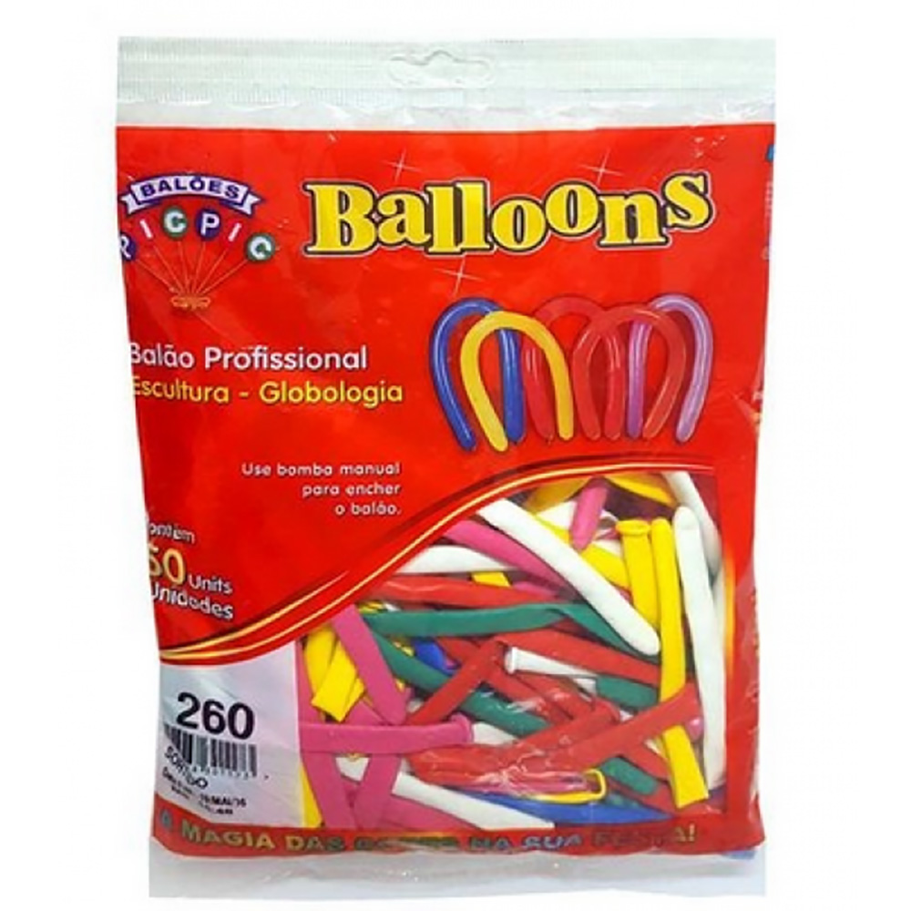 BALAO ESPAGUETE PIC BALLON 260 SORTIDO PIC PIC C/25       BALAO ESPAGUETE PIC BALLON 260 SORTIDO PIC PIC C/25