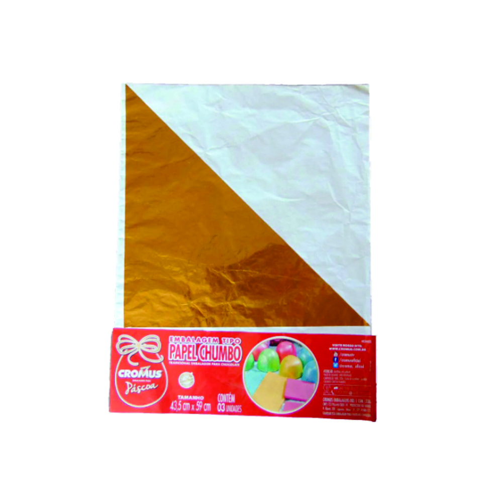 PAPEL CHUMBO AMARELO 43,5X59 CROMUS 50 UNIDADES PAPEL CHUMBO AMARELO 43,5X59 CROMUS 50 UNIDADES
