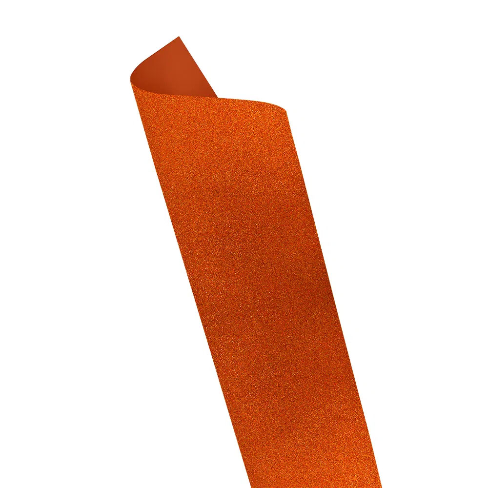 EMBORRACHADO EVA COM GLITTER 40X60 LARANJA - LEO & LEO EMBORRACHADO EVA COM GLITTER 40X60 LARANJA - LEO & LEO
