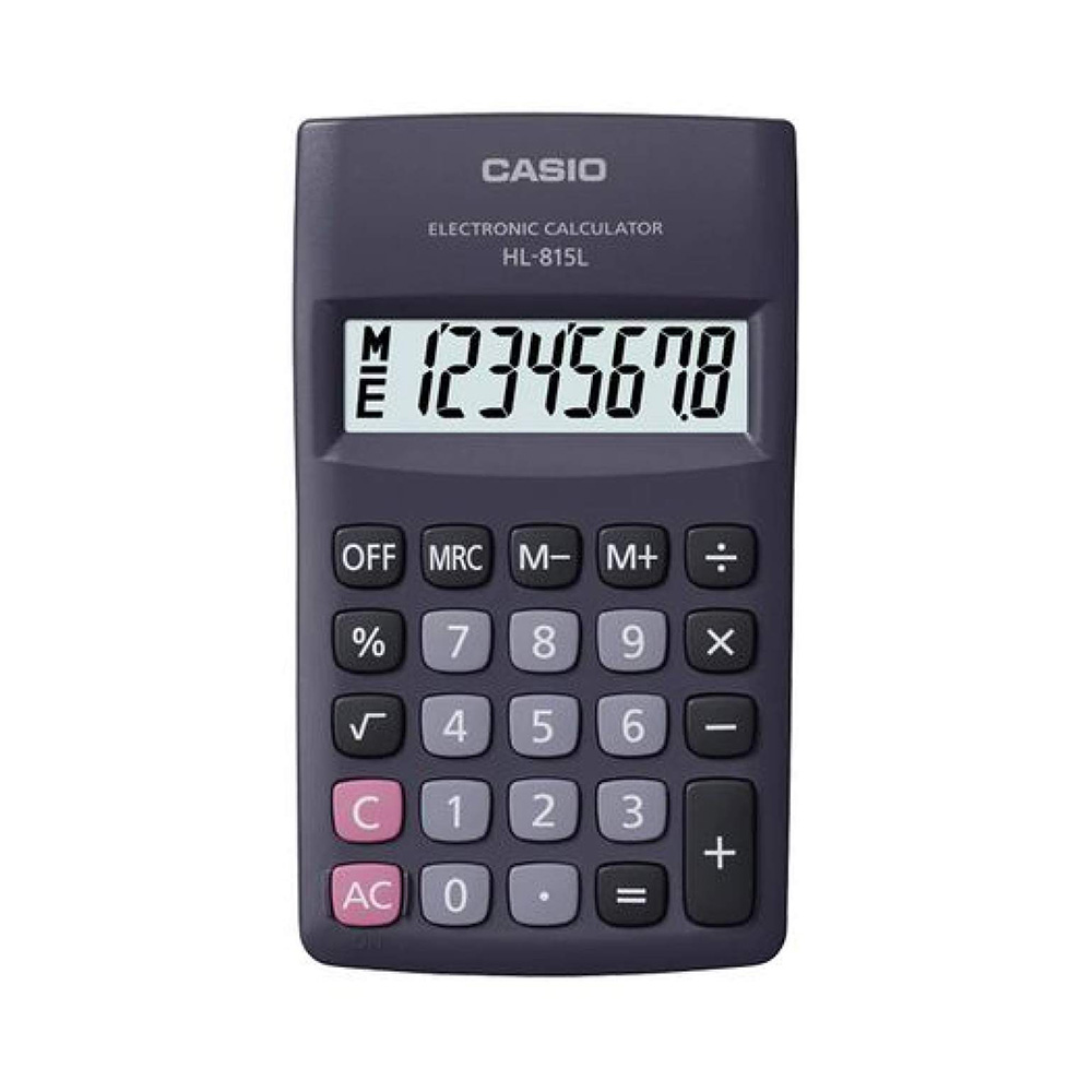 CALCULADORA DE BOLSO PRETO HL-815L-BK CASIO    CALCULADORA DE BOLSO PRETO HL-815L-BK CASIO
