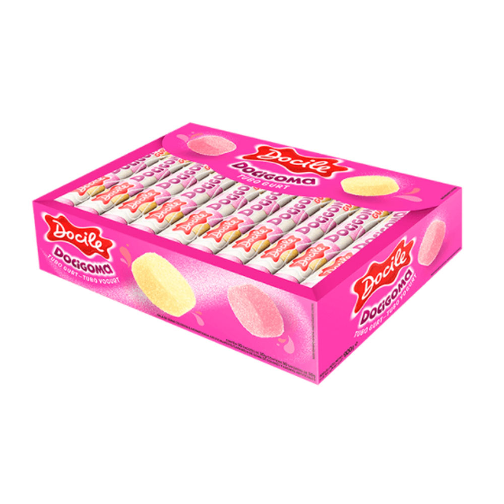 Bala de Goma Tubo Gurt - 30tubosx30g | Docile Bala de Goma Tubo Gurt - 30tubosx30g | Docile