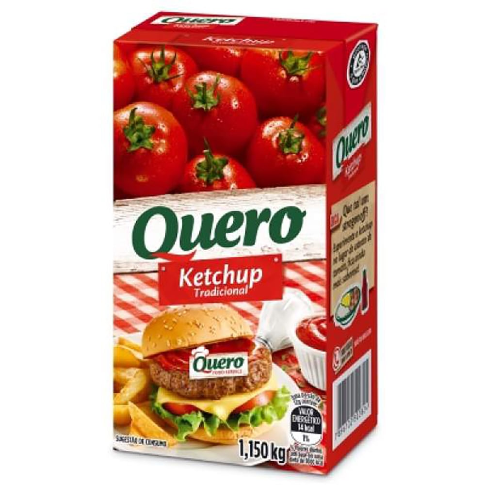 KETCHUP TRADICIONAL QUERO 1,150KG                                                                                                                                                                        KETCHUP TRADICIONAL QUERO 1,150KG