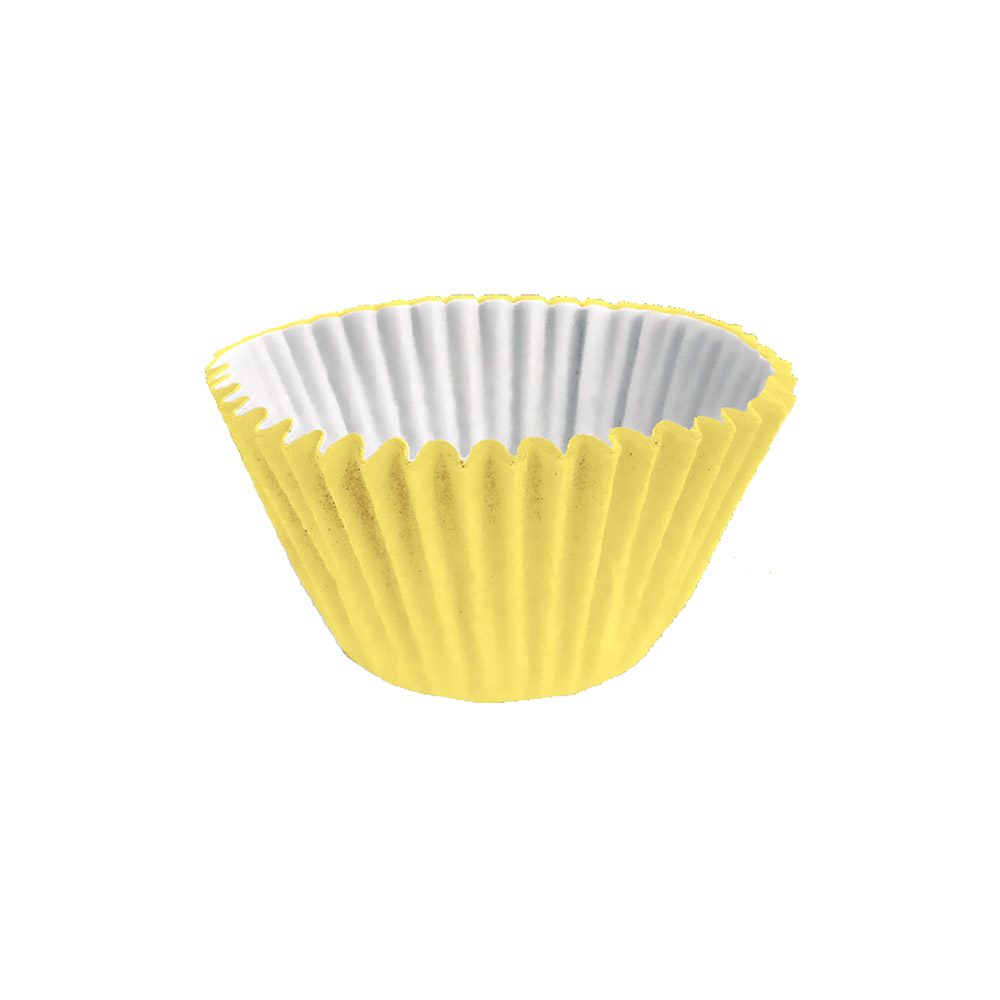 FORMINHA COMUM DE PAPEL N°1 AMARELA COM 100 UNIDADES - FESTCOLOR  FORMINHA COMUM DE PAPEL N°1 AMARELA COM 100 UNIDADES - FESTCOLOR