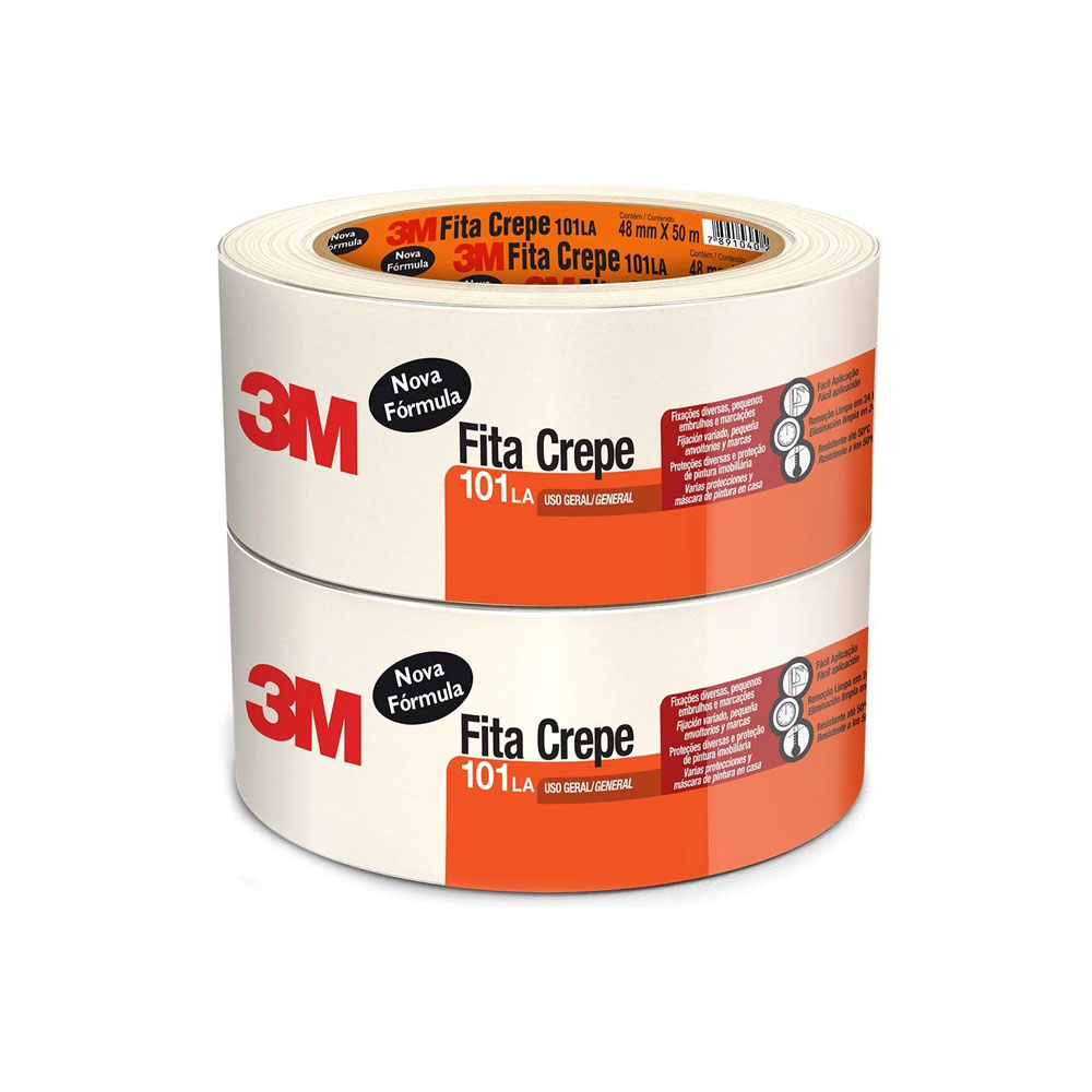 FITA CREPE 48MMX50M 101LA - 3M                                 FITA CREPE 48MMX50M 101LA - 3M