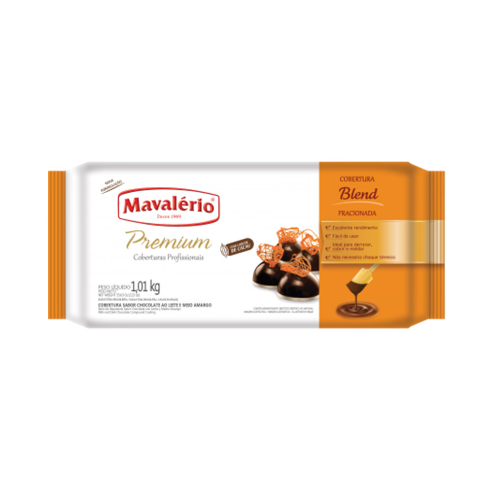 COBERTURA PREMIUM BLEND 1,01KG - MAVALÉRIO  COBERTURA PREMIUM BLEND 1,01KG - MAVALÉRIO