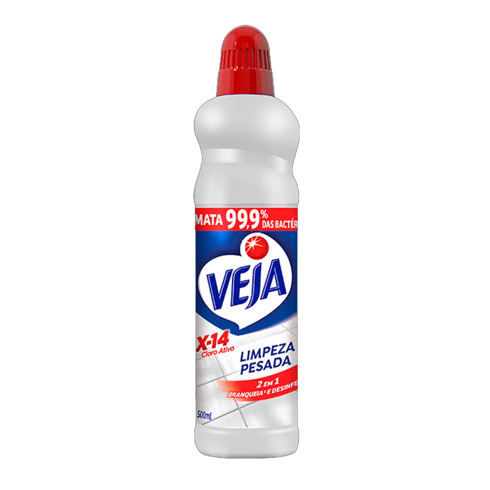 LIMPEZA PESADA VEJA CLORO ATIVO 20% 500ML                     LIMPEZA PESADA VEJA CLORO ATIVO 20% 500ML