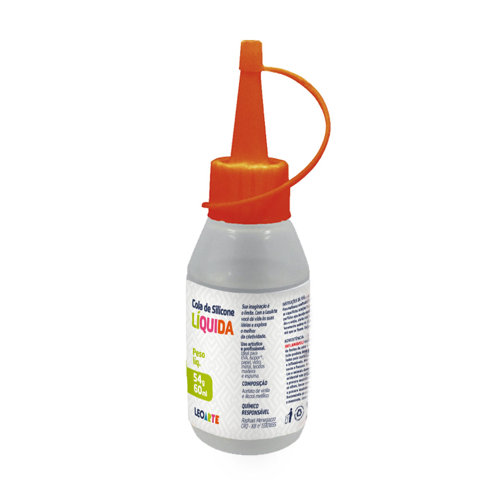 COLA DE SILICONE LIQUIDA 60G - JOCAR       COLA DE SILICONE LIQUIDA 60G - JOCAR