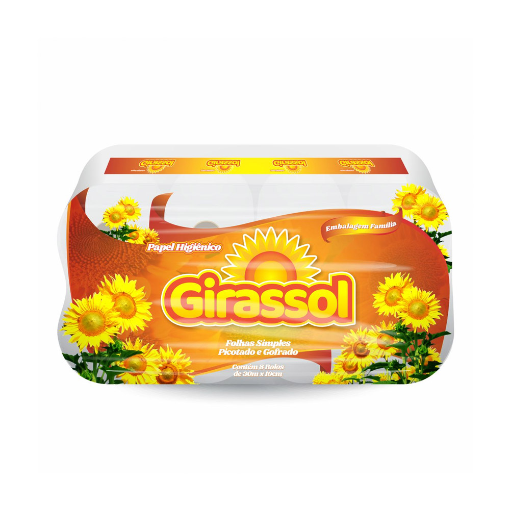 PAPEL HIGIÊNICO 8X8 GIRASSOL PAPEL HIGIÊNICO 8X8 GIRASSOL