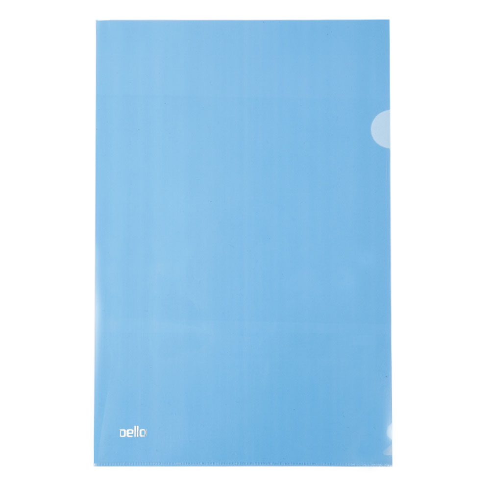 PASTA TIPO L A4 AZUL PACOTE COM 10 UN - DELLO<br> PASTA TIPO L A4 AZUL PACOTE COM 10 UN - DELLO<br>