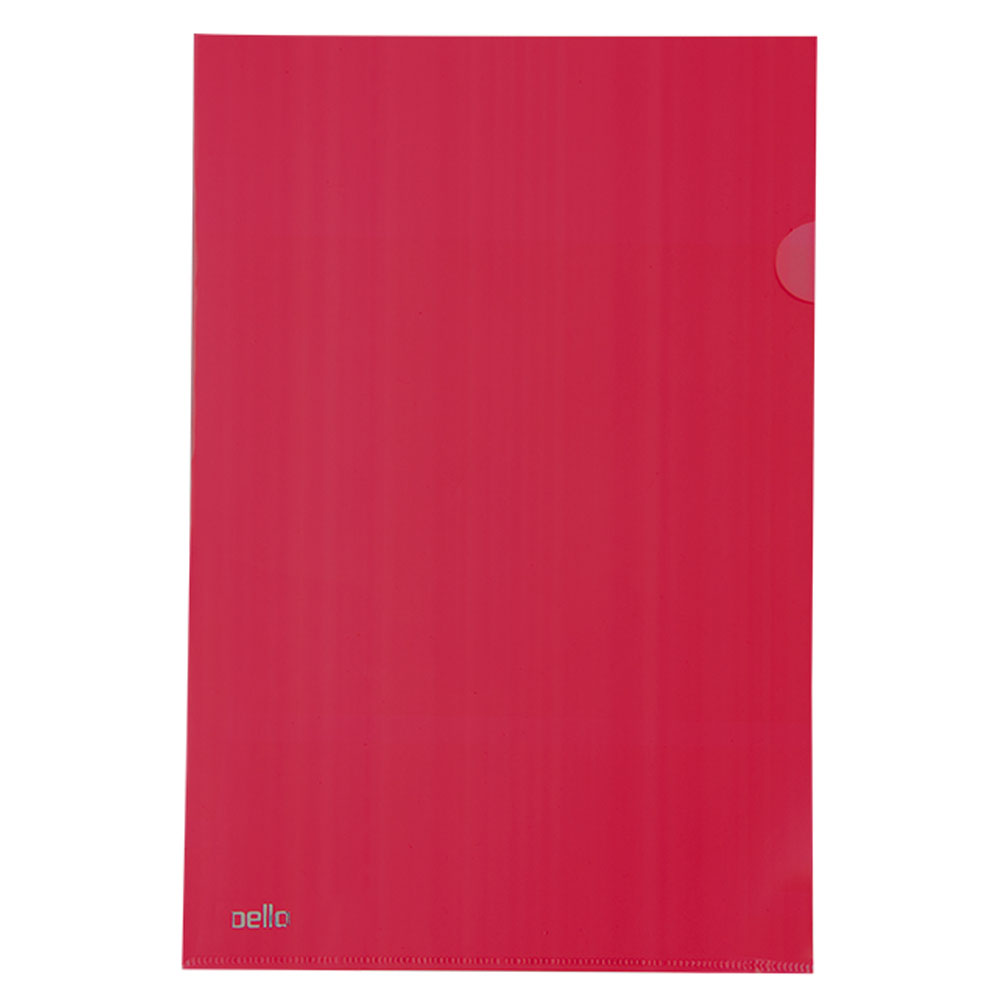 PASTA TIPO L A4 VERMELHA PACOTE COM 10 UN - DELLO<br> PASTA TIPO L A4 VERMELHA PACOTE COM 10 UN - DELLO<br>