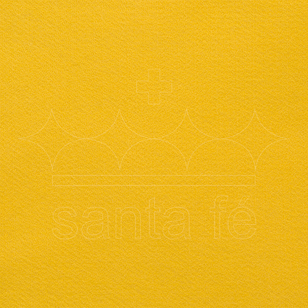 FELTRO LISO COR AMARELO CANARIO TAMANHO 50X70 180G SANTA FE                   FELTRO LISO COR AMARELO CANARIO TAMANHO 50X70 180G SANTA FE
