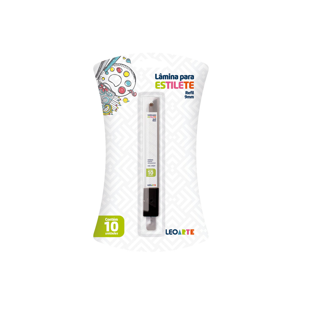 LAMINA ESTREITA 9MM P/ ESTILETE C/10 UNIDADES - JOCAR  OFFICE  LAMINA ESTREITA 9MM P/ ESTILETE C/10 UNIDADES - JOCAR  OFFICE
