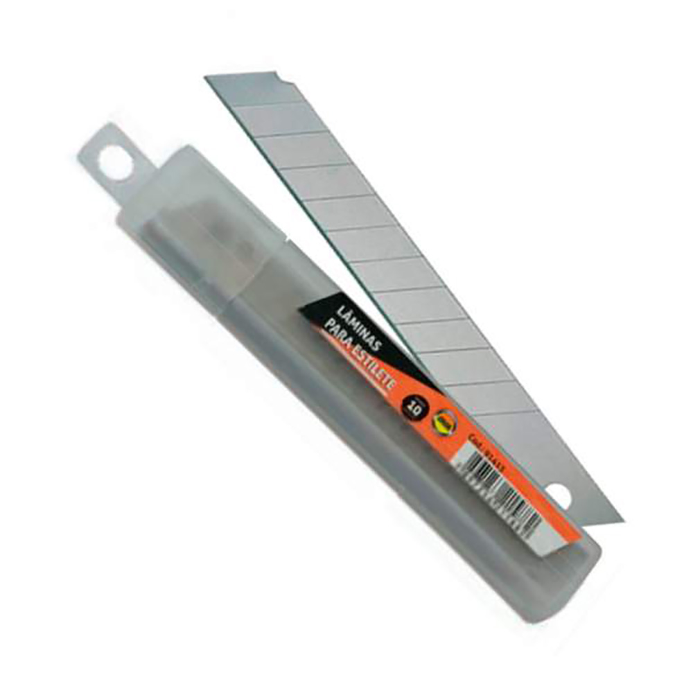 LAMINA LARGA 18MM P/ ESTILETE C/10UN - JOCAR OFFICE LAMINA LARGA 18MM P/ ESTILETE C/10UN - JOCAR OFFICE