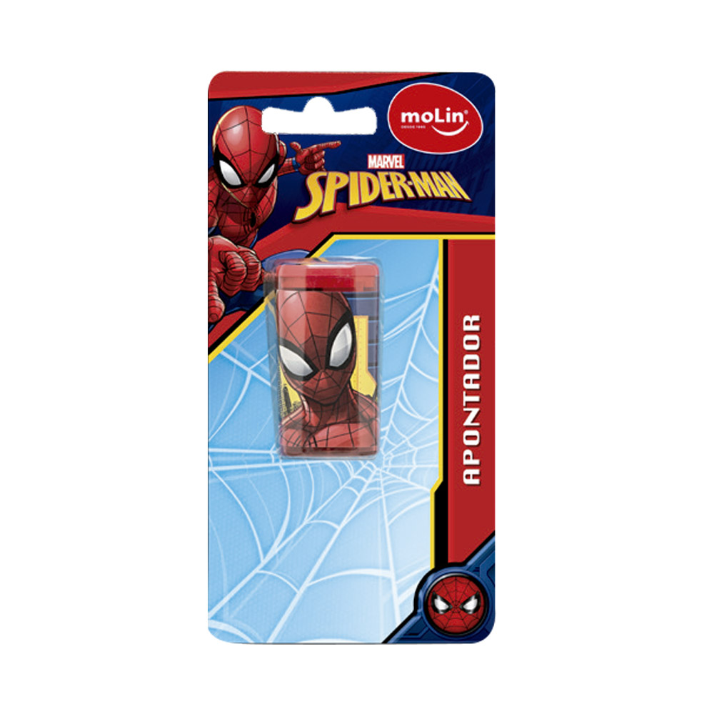 APONTADOR COM DEPÓSITO SPIDERMAN C/1 - MOLIN                          APONTADOR COM DEPÓSITO SPIDERMAN C/1 - MOLIN