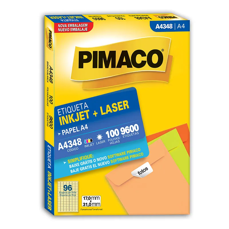 ETIQUETA A4267 A4 PIMACO 25UN