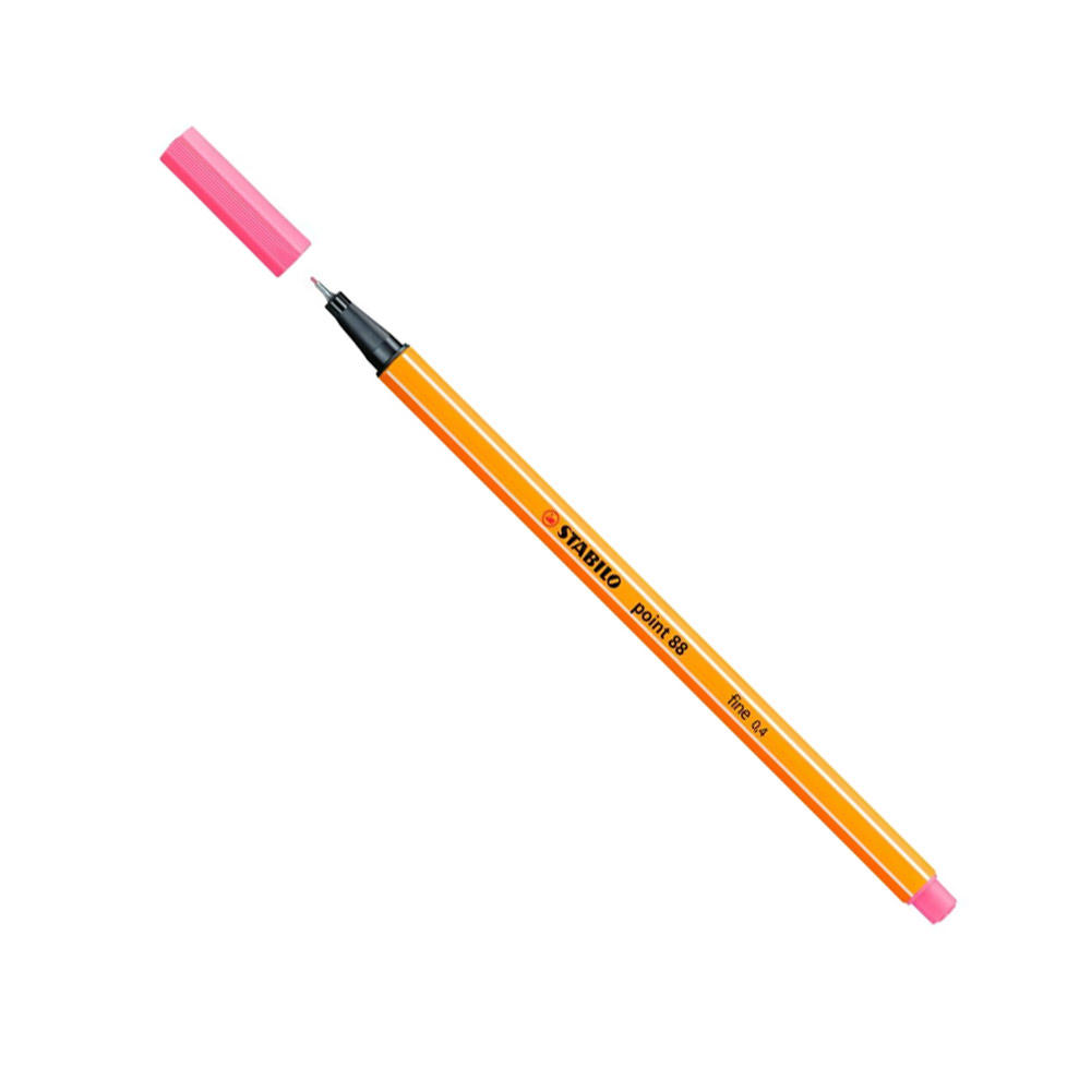 CANETA POINT 88 ROSA NEON STABILO BLISTER                      CANETA POINT 88 ROSA NEON STABILO BLISTER