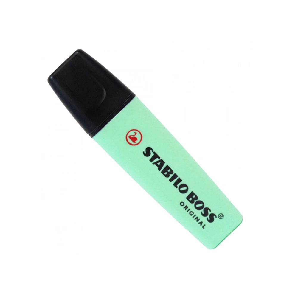 MARCA TEXTO STABILO BOSS VERDE PASTEL BL  MARCA TEXTO STABILO BOSS VERDE PASTEL BL