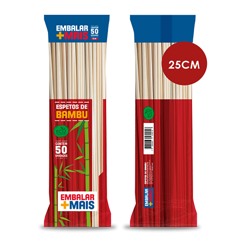 ESPETO BAMBU 25CM EMBALAR MAIS 50UN                                                                                                                                                                   ESPETO BAMBU 25CM EMBALAR MAIS 50UN