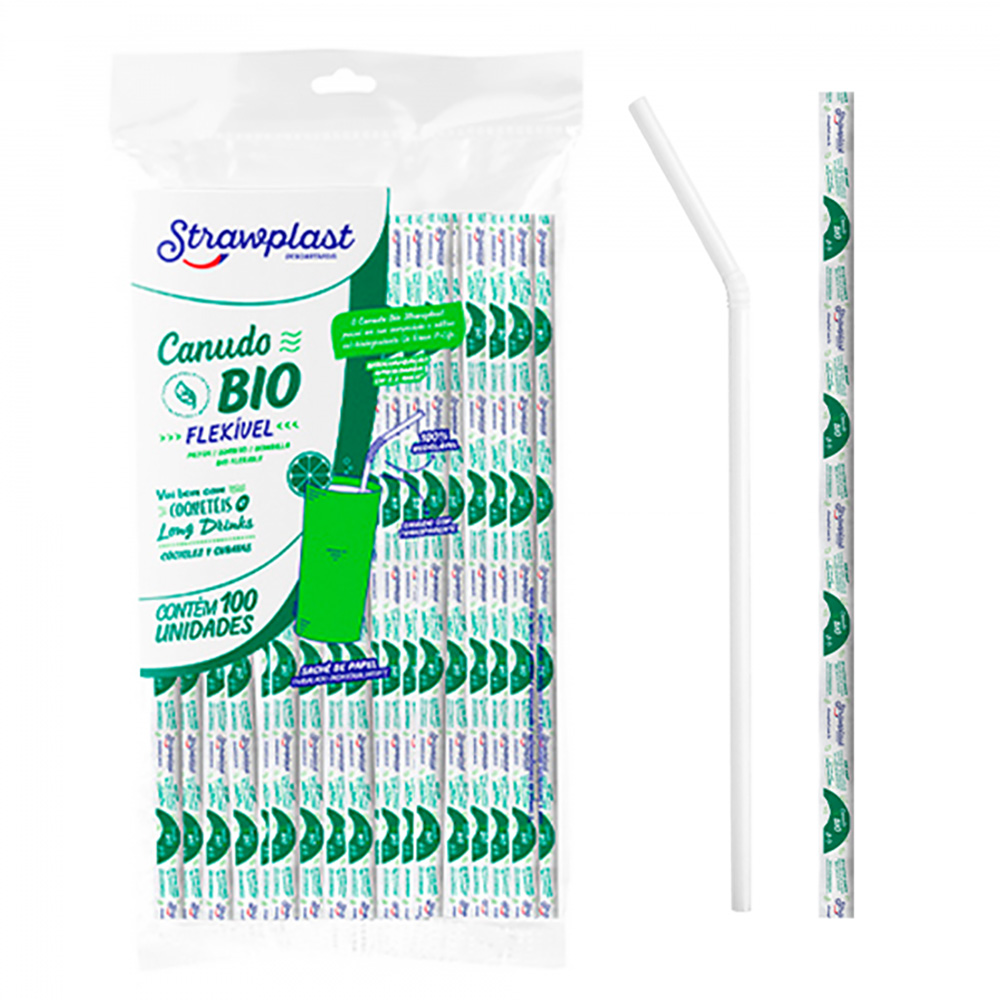 CANUDO SACHÊ BIO FLEX 6MM C/100 UNIDADES STRAWPLAST CANUDO SACHÊ BIO FLEX 6MM C/100 UNIDADES STRAWPLAST