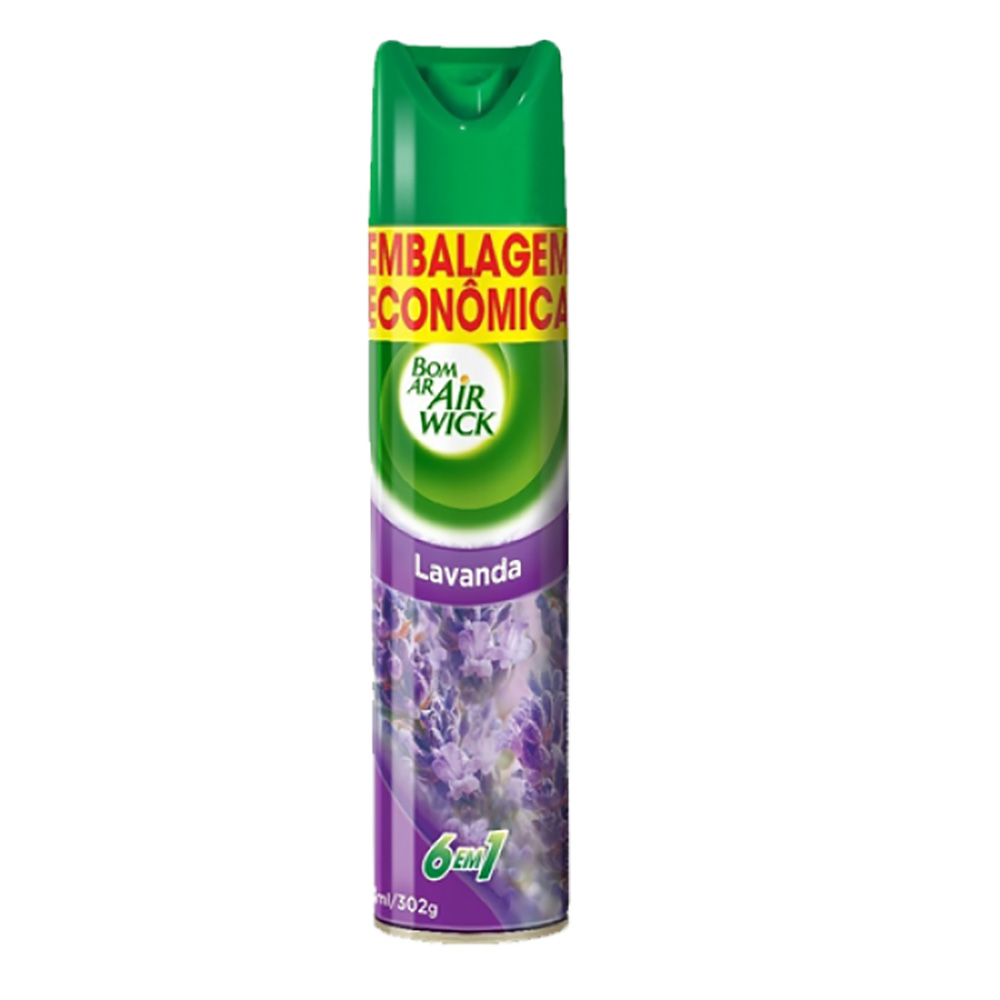PURIFICADOR AMBIENTE BOM AR LAVANDA 360ML EMBALAGEM ECONÔMICA                 PURIFICADOR AMBIENTE BOM AR LAVANDA 360ML EMBALAGEM ECONÔMICA