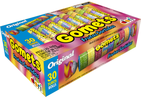 GOMA TUBO FRUTAS DORI GOMETS 32G 30UN                                                                                                                                                                      GOMA TUBO FRUTAS DORI GOMETS 32G 30UN