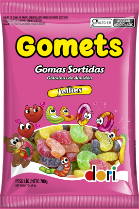 GOMETS GOMA GOMOS DE FRUTAS DORI 700G                                                                                                                                                                    GOMETS GOMA GOMOS DE FRUTAS DORI 700G