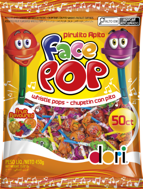 PIRULITO FACEPOP APITO DORI 450G                                                                                                                                                                         PIRULITO FACEPOP APITO DORI 450G
