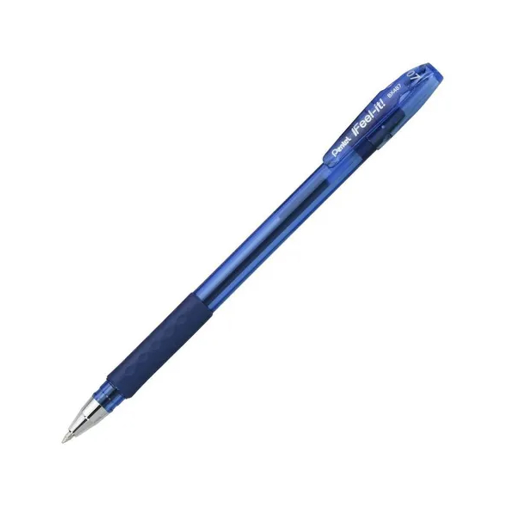 CANETA ESFEROGRÁFICA RETRATIL FEEL IT AZUL - 0.7MM C/ TAMPA | BLISTER  PENTEL                                                              CANETA ESFEROGRÁFICA RETRATIL FEEL IT AZUL - 0.7MM C/ TAMPA | BLISTER  PENTEL