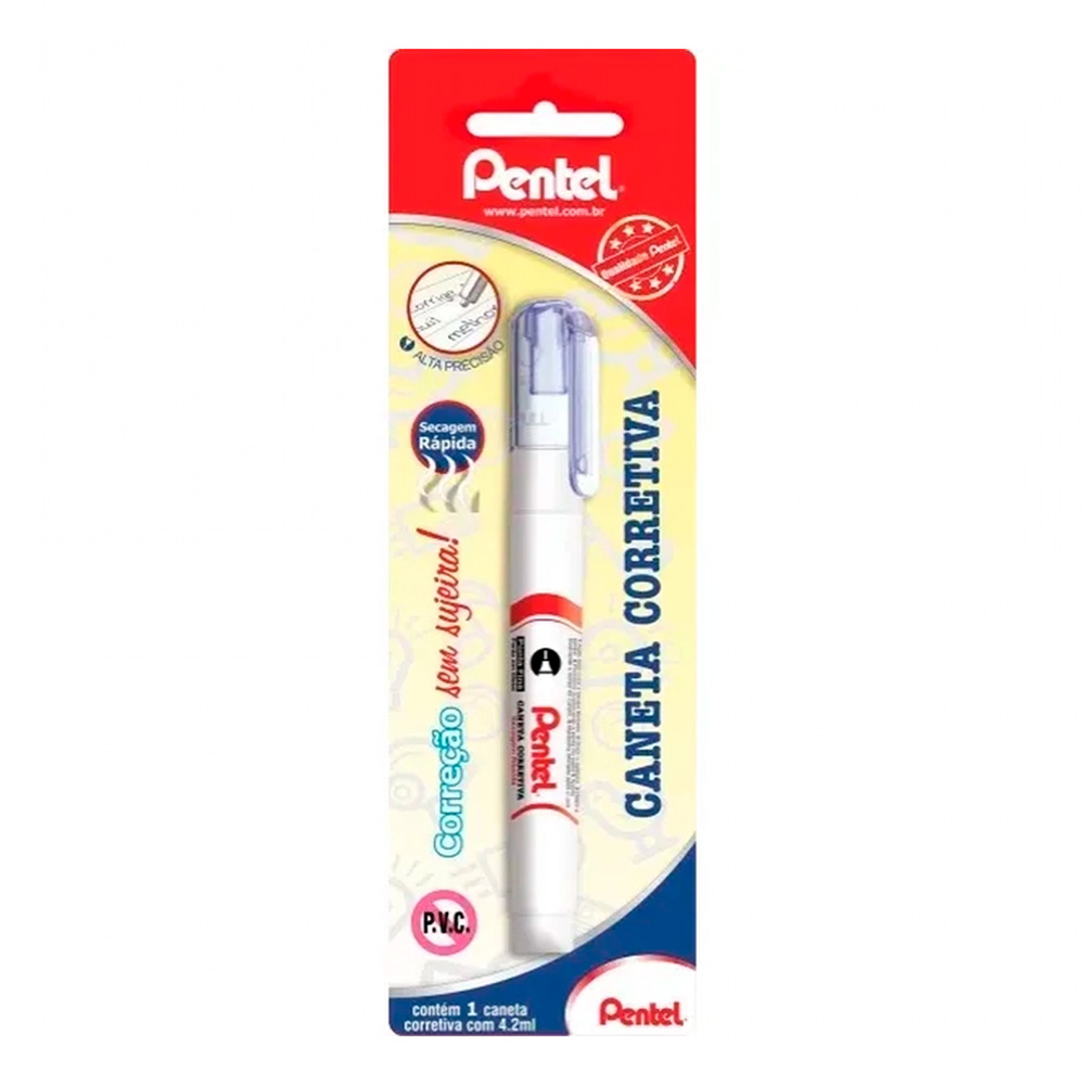 CANETA CORRETIVA PONTA FINA BLISTER PENTEL CANETA CORRETIVA PONTA FINA BLISTER PENTEL