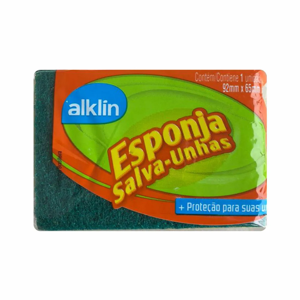 ESPONJA MULTIUSO SALVA UNHAS ALKLIN  ESPONJA MULTIUSO SALVA UNHAS ALKLIN