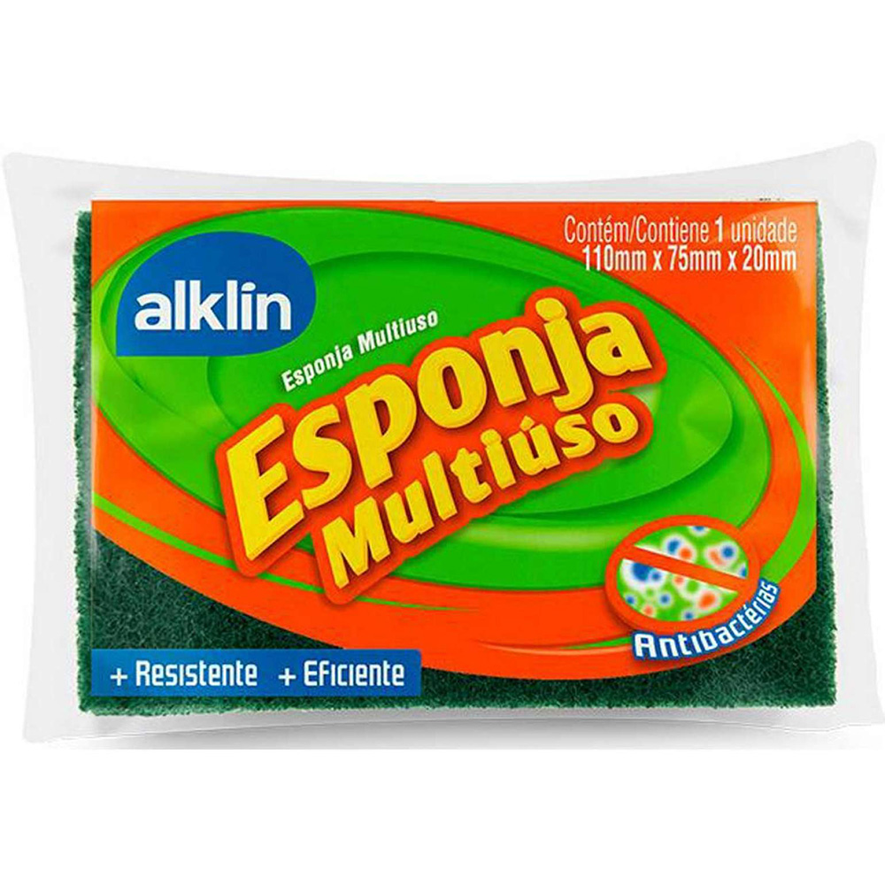 ESPONJA MULTIUSO DUPLA FACE ALKLIN  ESPONJA MULTIUSO DUPLA FACE ALKLIN
