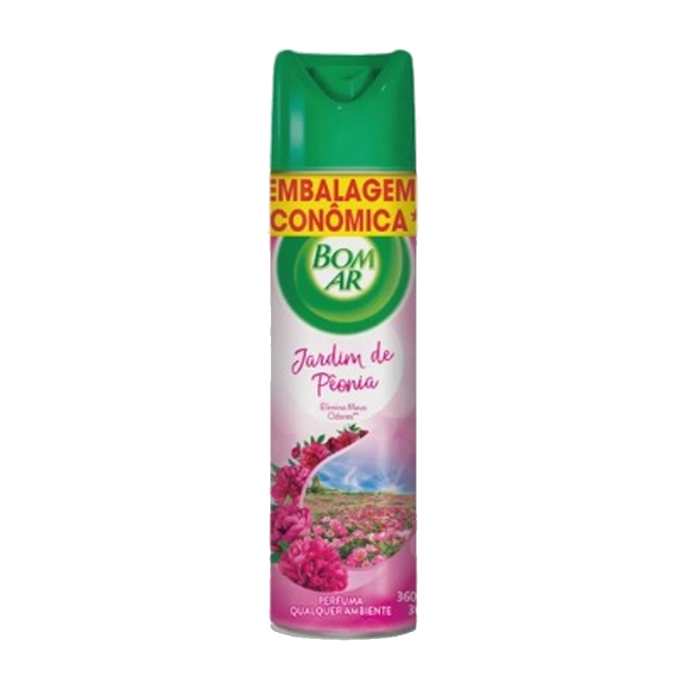PURIFICADOR AMBIENTE BOM AR AERO JARDIM PEONIA EMBALAGEM ECONOMICA 360ML                                                                                                                                                       PURIFICADOR AMBIENTE BOM AR AERO JARDIM PEONIA EMBALAGEM ECONOMICA 360ML