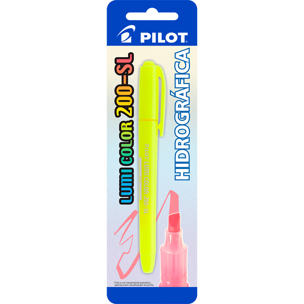 MARCA TEXTO LUMI COLOR SOFT AMARELO PASTEL BLISTER PILOT  MARCA TEXTO LUMI COLOR SOFT AMARELO PASTEL BLISTER PILOT