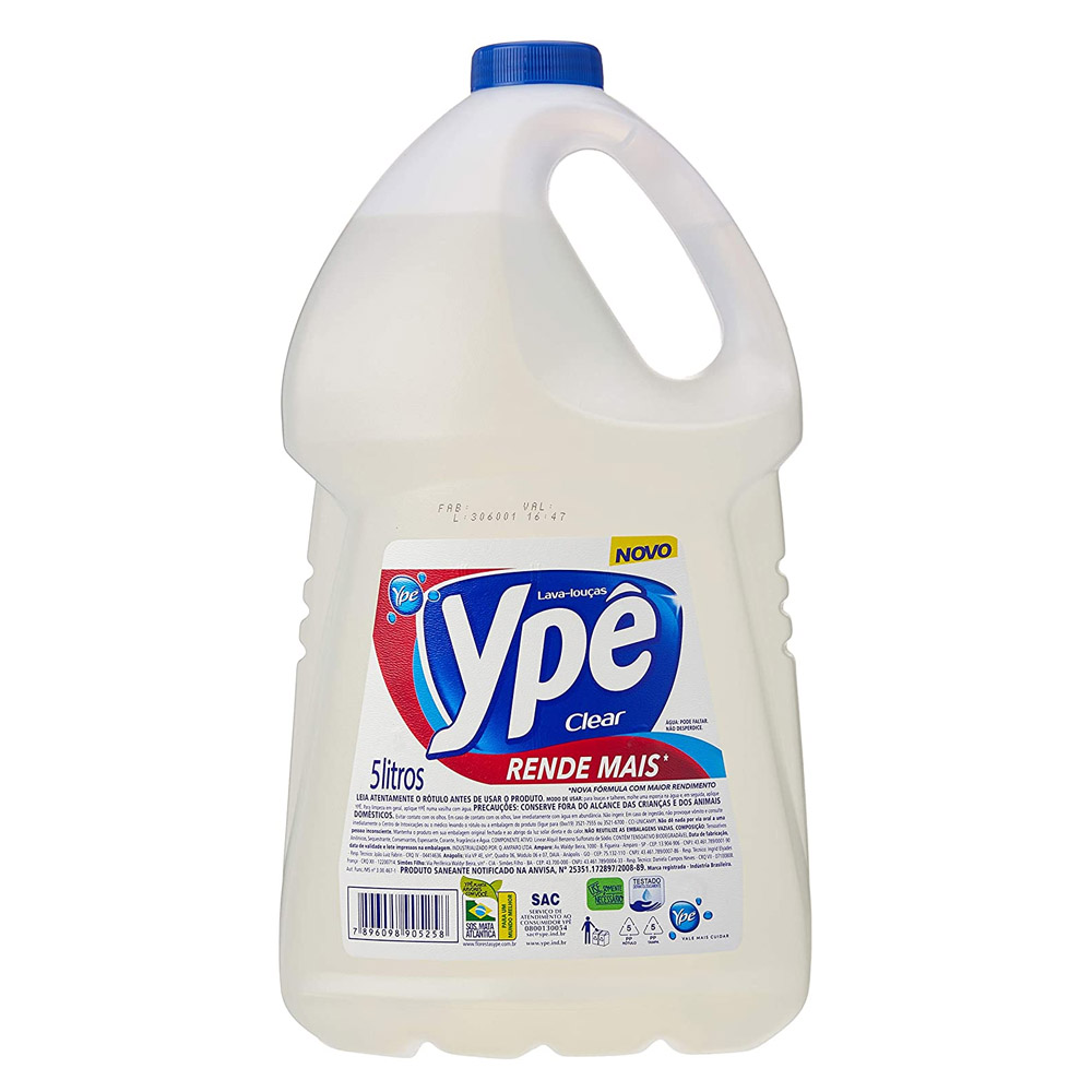 DETERGENTE LIQUIDO CLEAR 5L YPE                            DETERGENTE LIQUIDO CLEAR 5L YPE