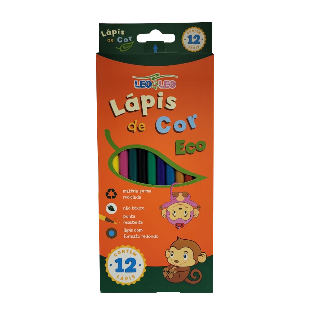 LAPIS DE COR 12 CORES FLEX ECOLOGICO - LEO & LEO LAPIS DE COR 12 CORES FLEX ECOLOGICO - LEO & LEO
