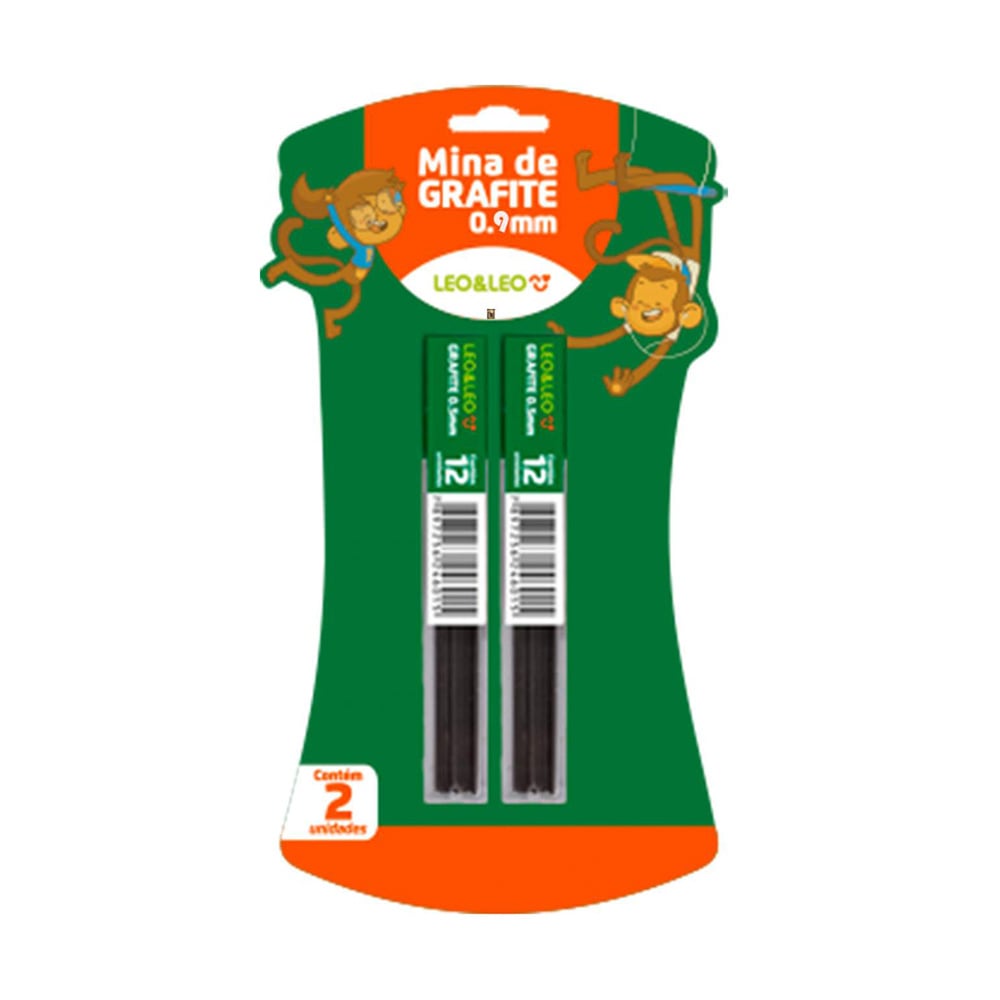 MINA P/ GRAFITE 0.9MM HB C/2 BLISTER LEO & LEO               MINA P/ GRAFITE 0.9MM HB C/2 BLISTER LEO & LEO