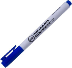 PINCEL MARCADOR DE CD E RETROPROJETOR 2.0MM AZUL - JOCAR OFFICE <br>