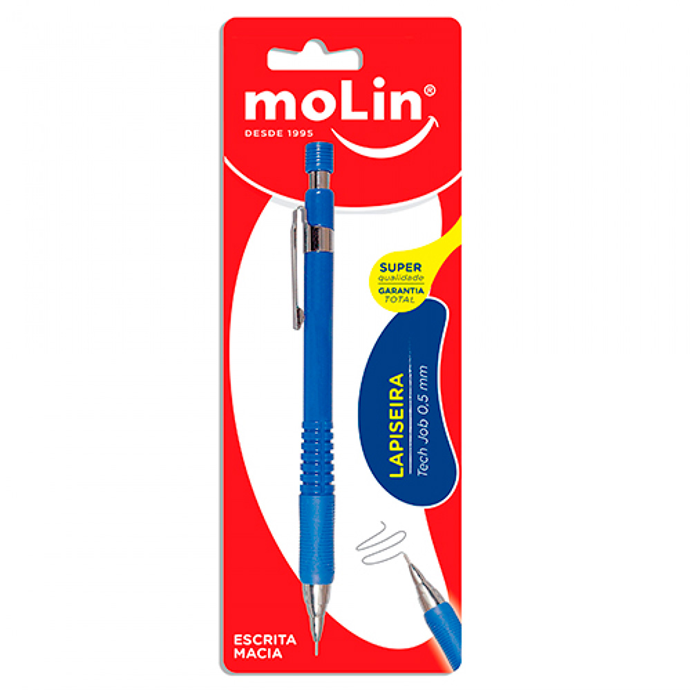 LAPISEIRA 0.5MM TÉCNICA TEC JOB BLISTER - MOLIN                  LAPISEIRA 0.5MM TÉCNICA TEC JOB BLISTER - MOLIN