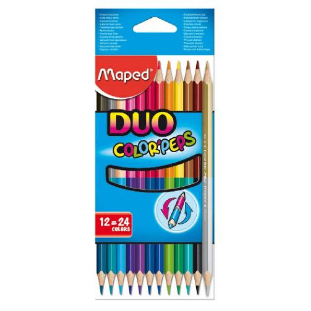 LAPIS DE COR 12 CORES DUO MAPED 829600 LAPIS DE COR 12 CORES DUO MAPED 829600